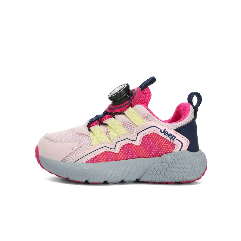Детские кроссовки с сетчатым верхом, модель Running Collection, Jeep, Pink Blue