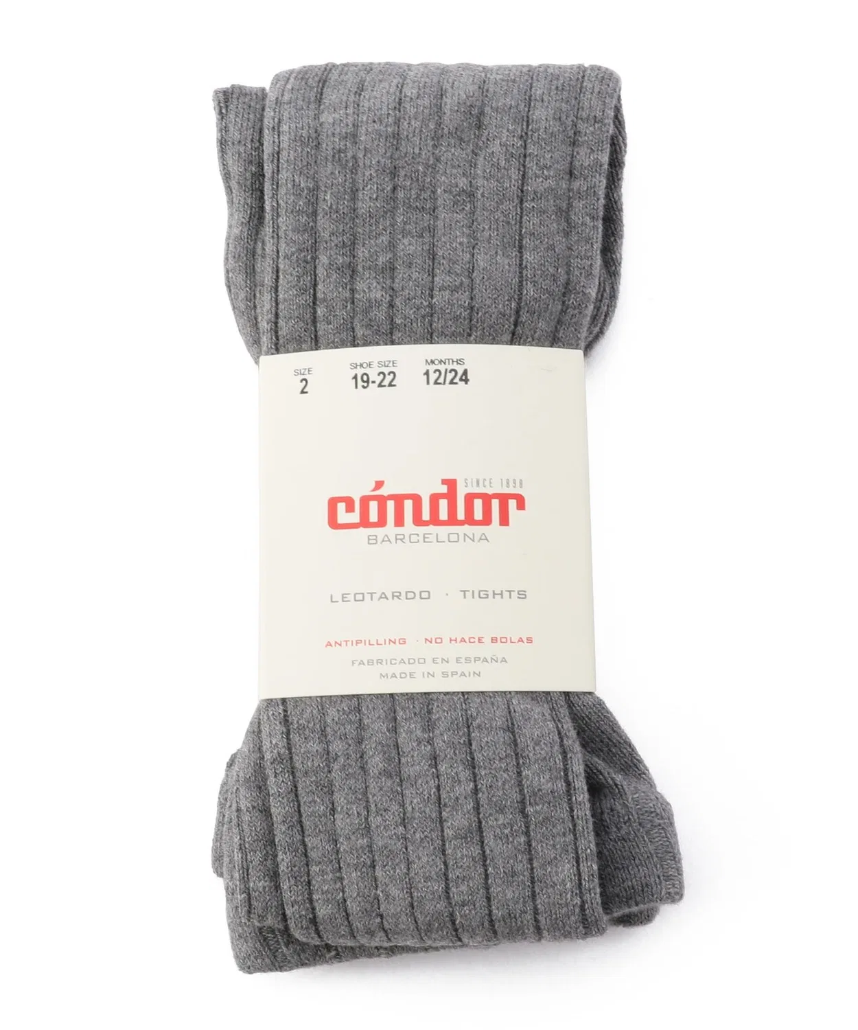Детские колготки с широкой резинкой, модель Wide Rib Basic SHIPS, Grey