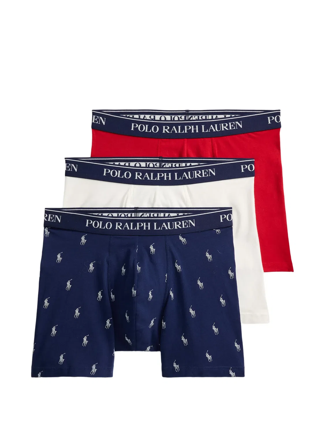 Polo Ralph Lauren Боксеры с логотипом, набор из 3 - синий
