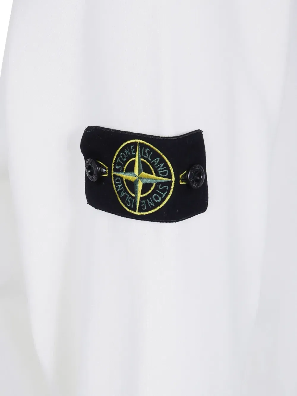 Толстовка с нашивкой-компасом Stone Island, белый — фото 3