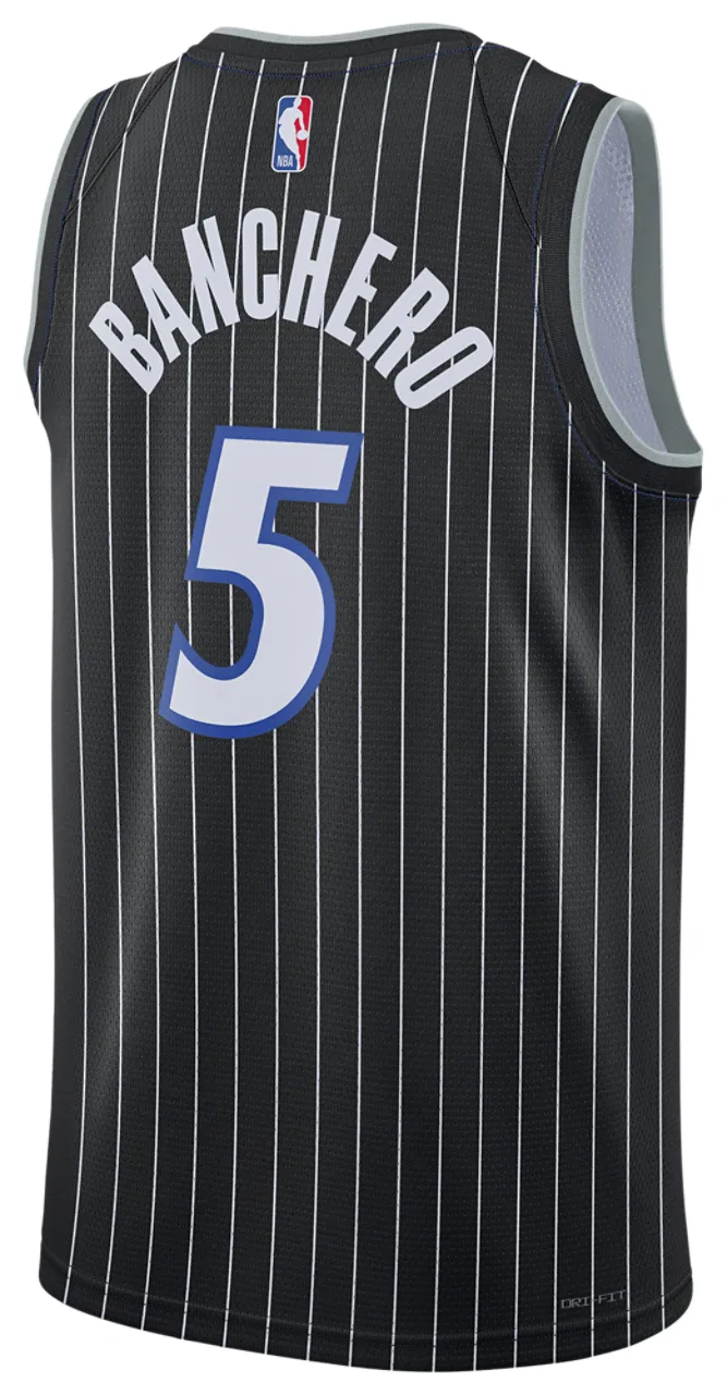 Мужская баскетбольная джерси Swingman Dri-FIT STM 25 Nike, цвет Black/Multi — фото 2