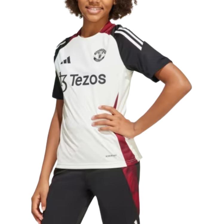Футболка для тренировок Tiro 24 Manchester United мужская Ecru/Black Adidas — фото 4