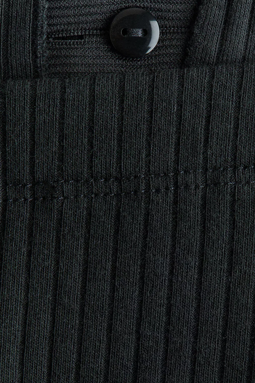Леггинсы из ребристого хлопка H&M, Schwarz — фото 2