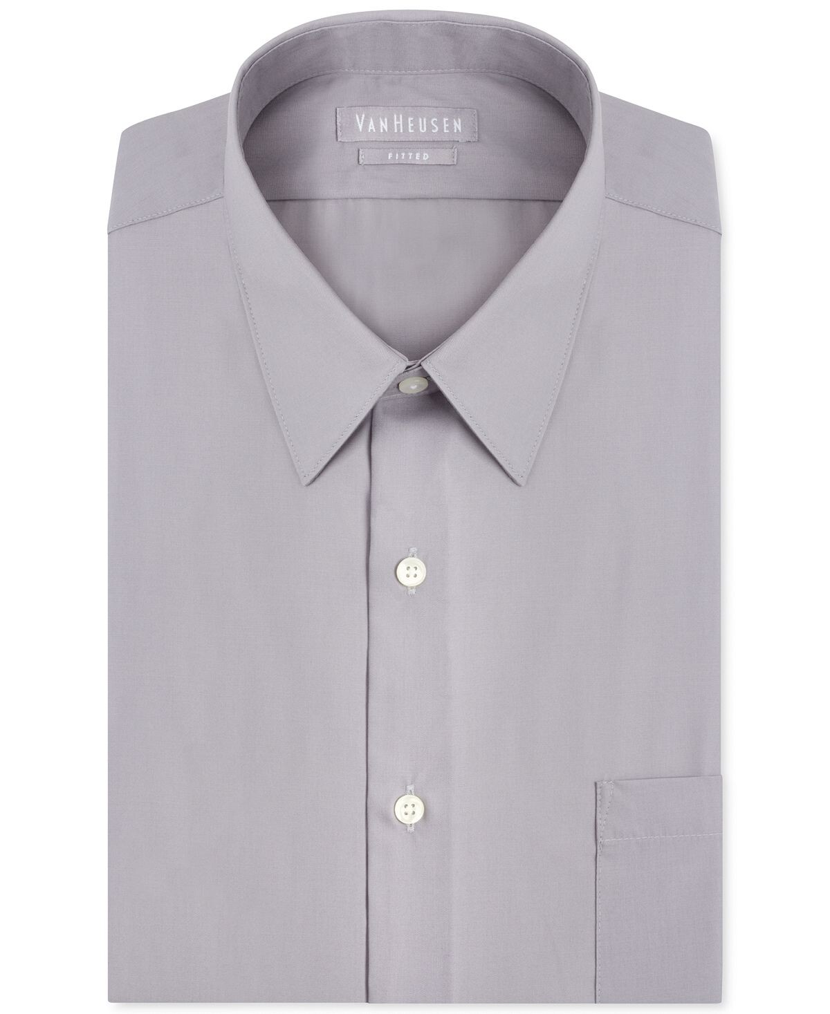 

Мужская классическая рубашка из поплина спортивного кроя Van Heusen, серый