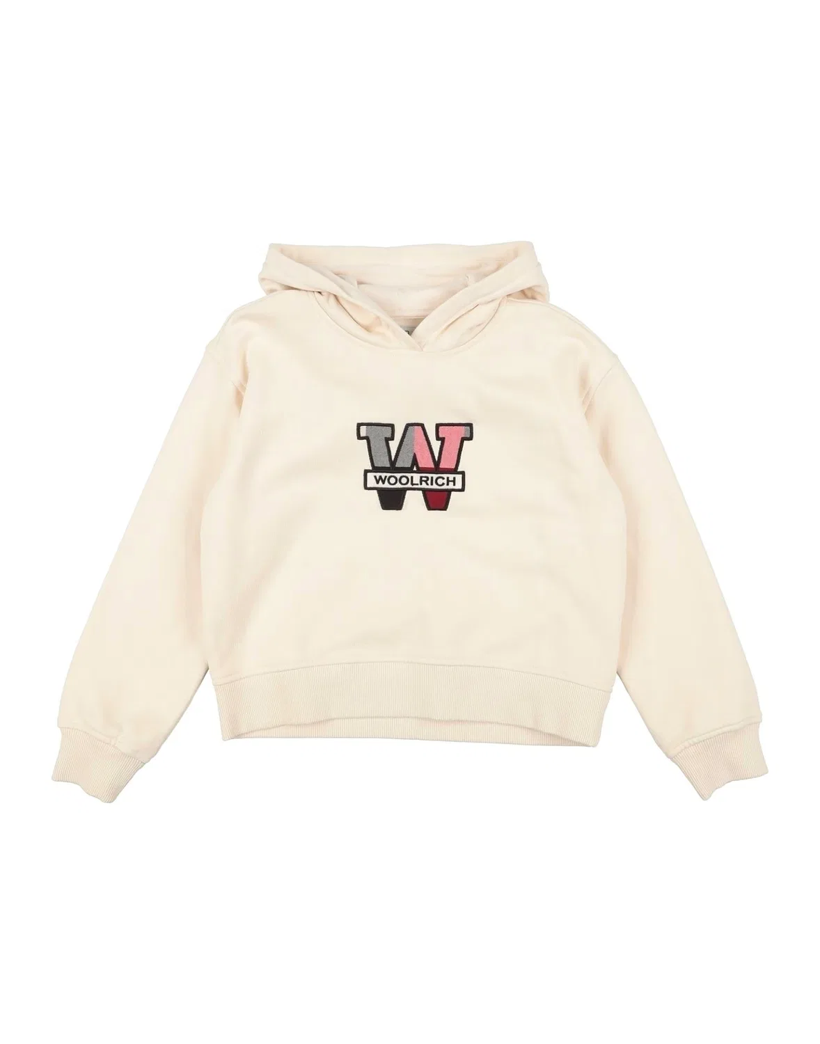 Детский свитшот для мальчиков с капюшоном Woolrich, кремовый
