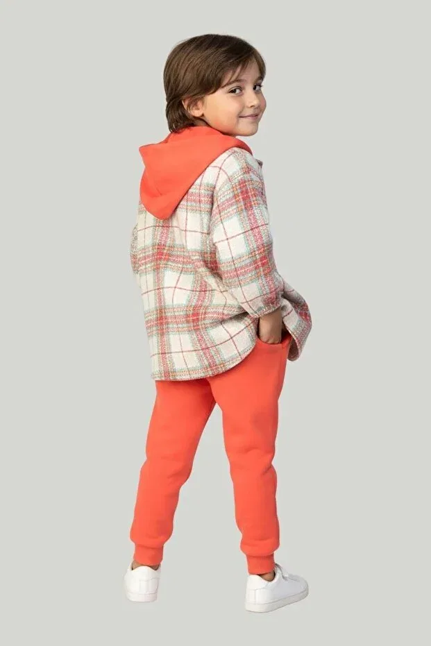 Детский комплект из худи и брюк с принтом Ww Waka Waka Kids Store, Oranj — фото 4
