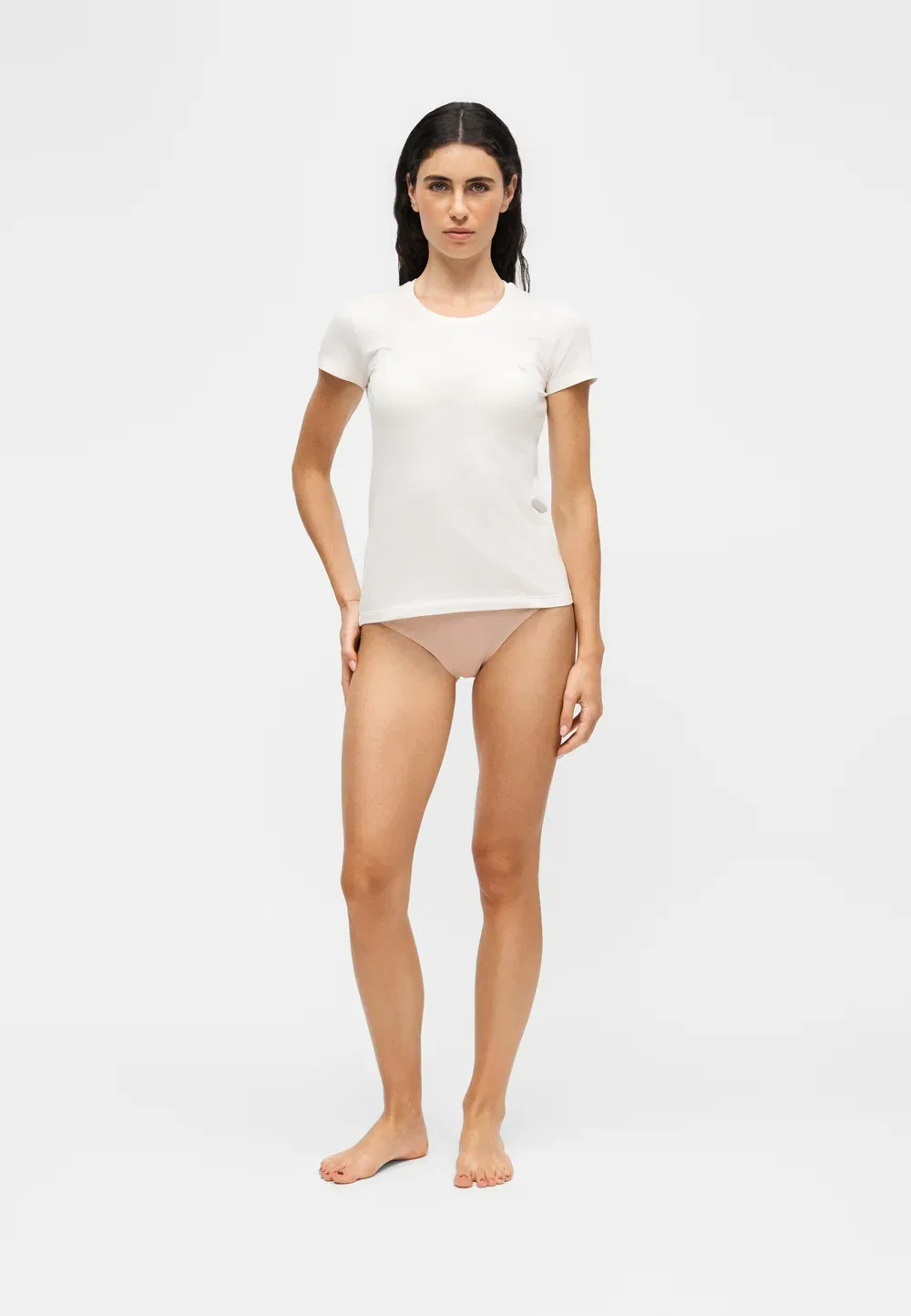 Parte alta crew neck - нижняя рубашка Emporio Armani, White — фото 2