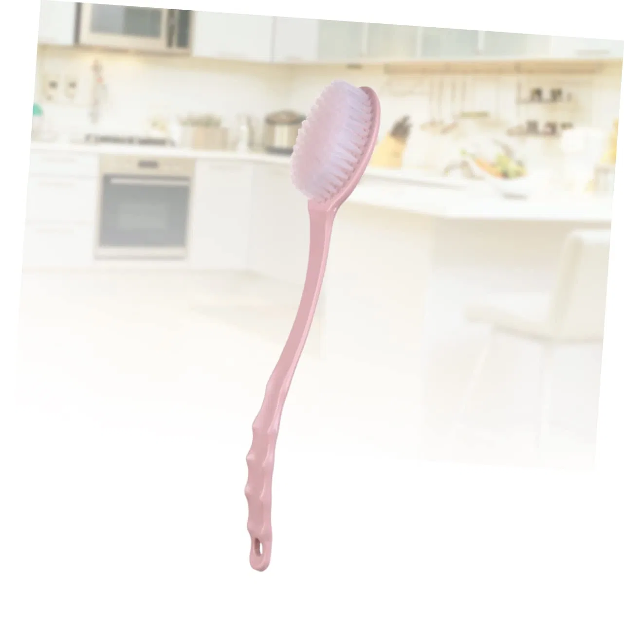 Щетка для душа с длинной ручкой, Alipis, PP, 35.5x7x2 см, Pink — фото 3