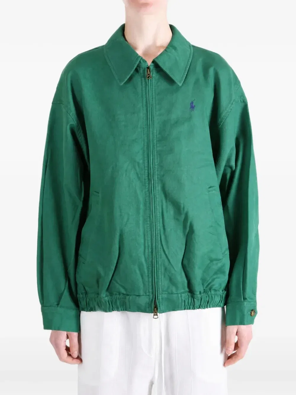 Куртка с вышитым логотипом и длинными рукавами Polo Ralph Lauren, зеленый — фото 2