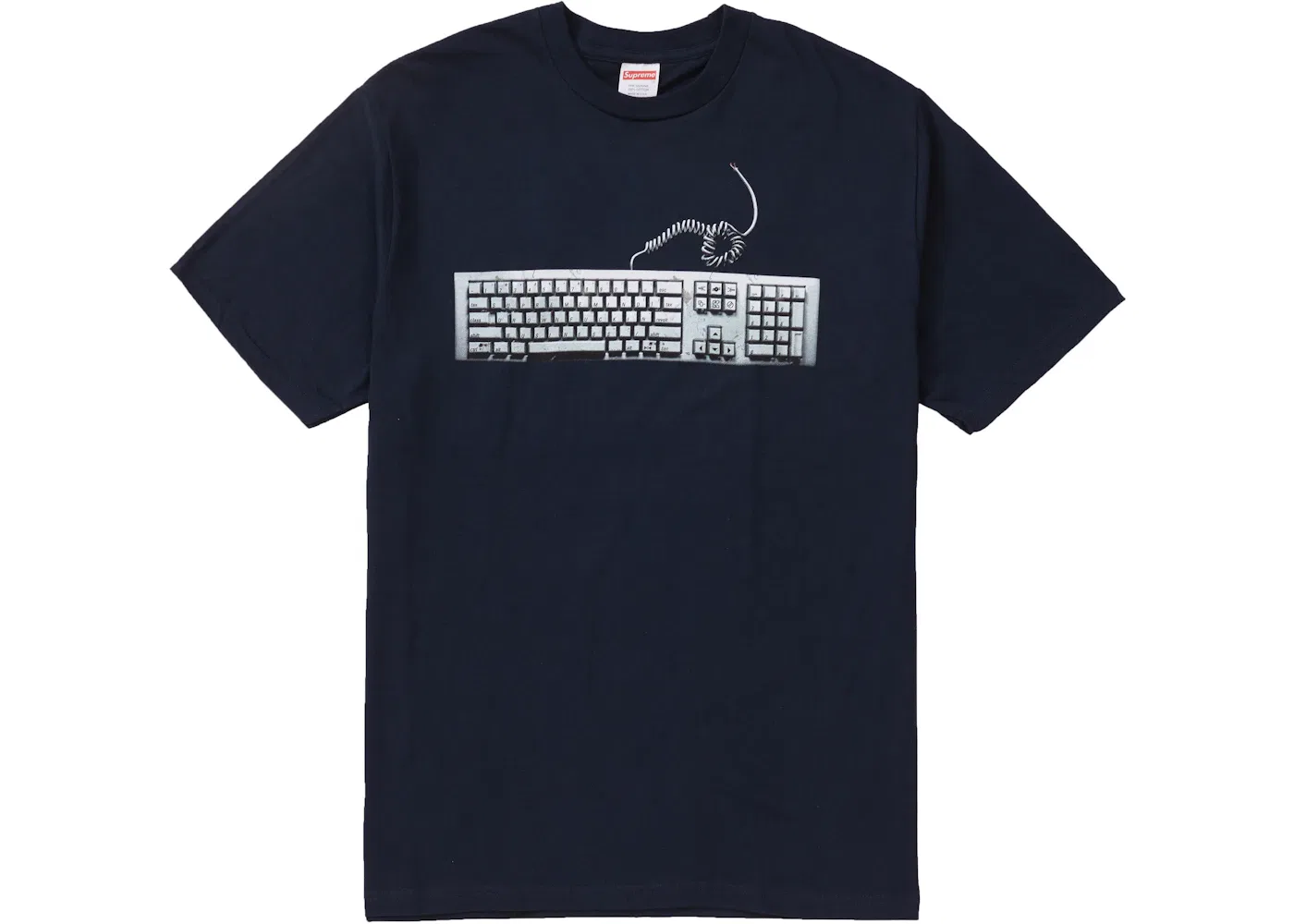 Мужская футболка с принтом Keyboard Supreme, Navy