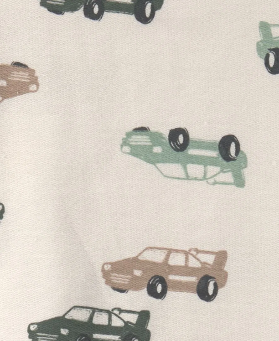 Комплект из футболки и брюк с принтом машинок Carter's, Cream/Gray — фото 3