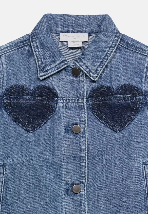 Куртка джинсовая Denim jacket Stella Mccartney Kids, Air Force Blue, синий — фото 4