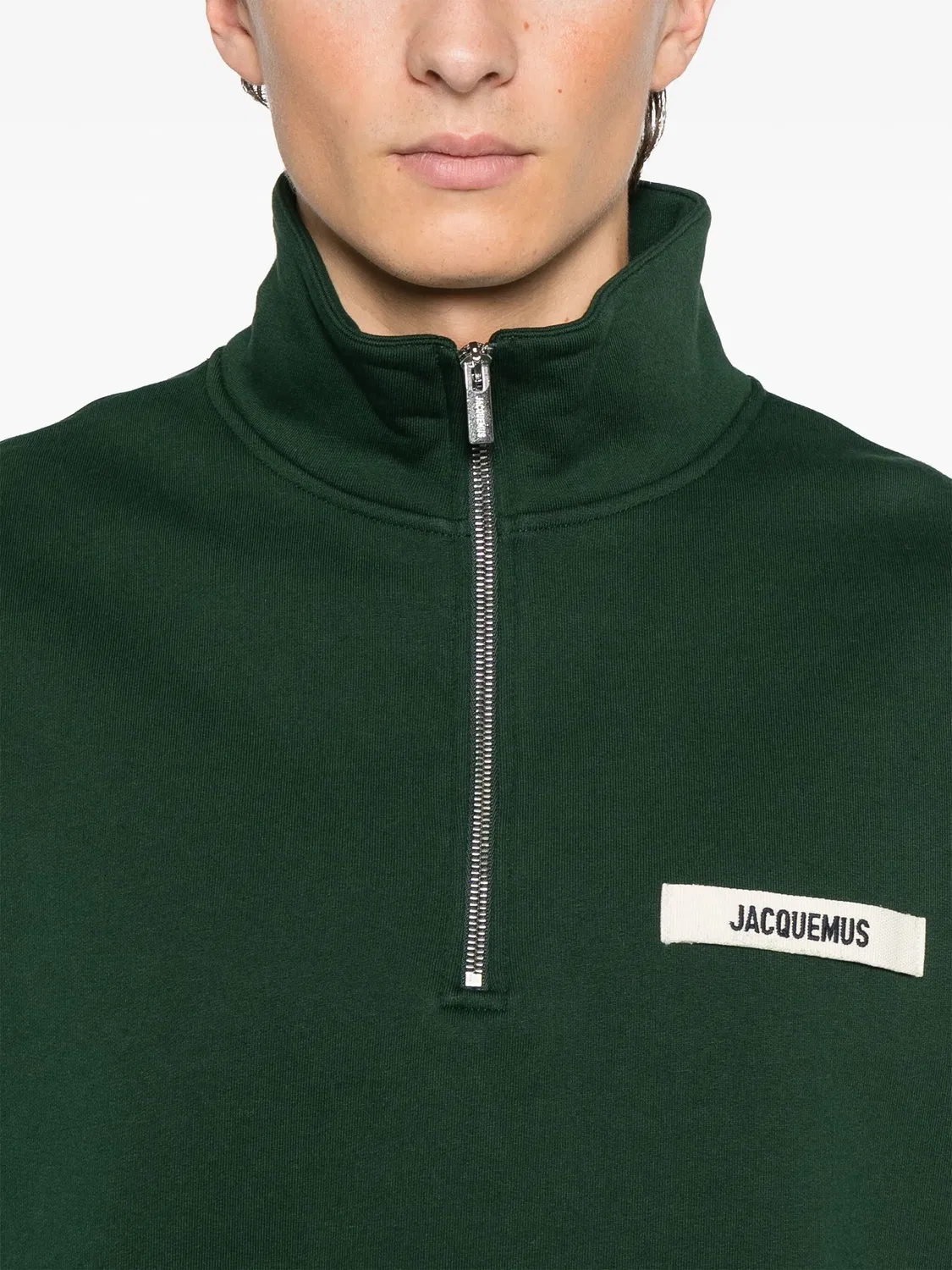 Jacquemus Свитшот из 100% хлопка зеленого цвета — фото 4