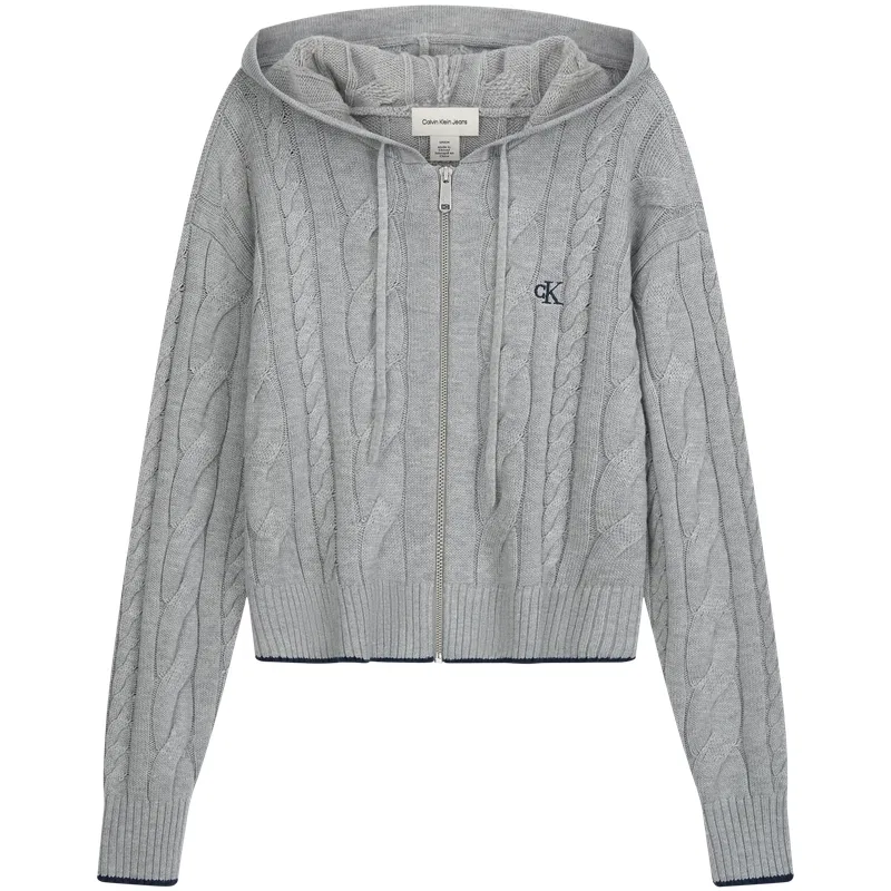 Женский свитер с капюшоном Calvin Klein, Coconut Gray