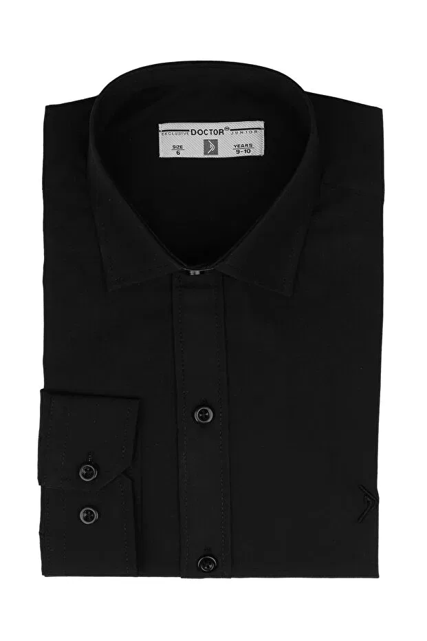 Детская рубашка для мальчиков классическая Sirri, Black