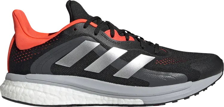

Кроссовки Adidas SolarGlide 4 ST 'Black Solar Red', черный
