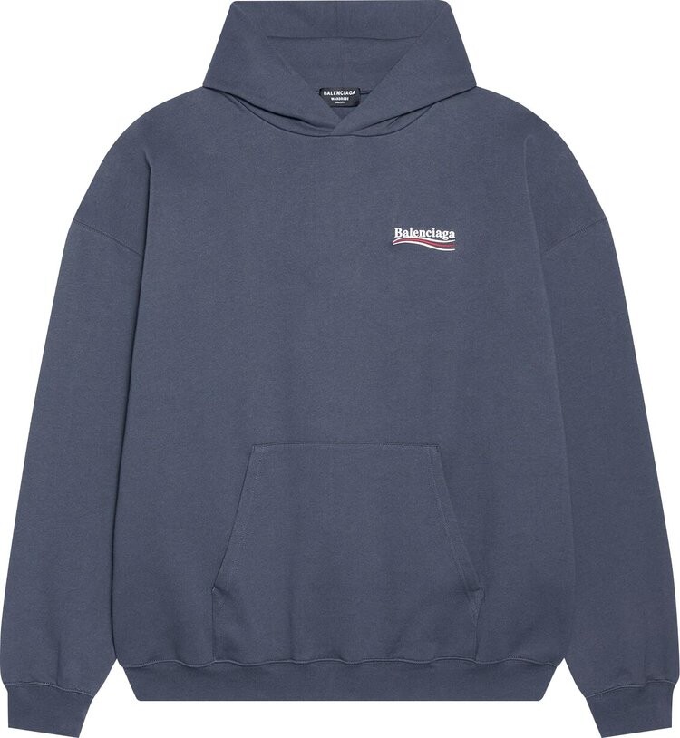 Худи Balenciaga Political Campaign Hoodie Large Fit 'Grey', серый — фото 2