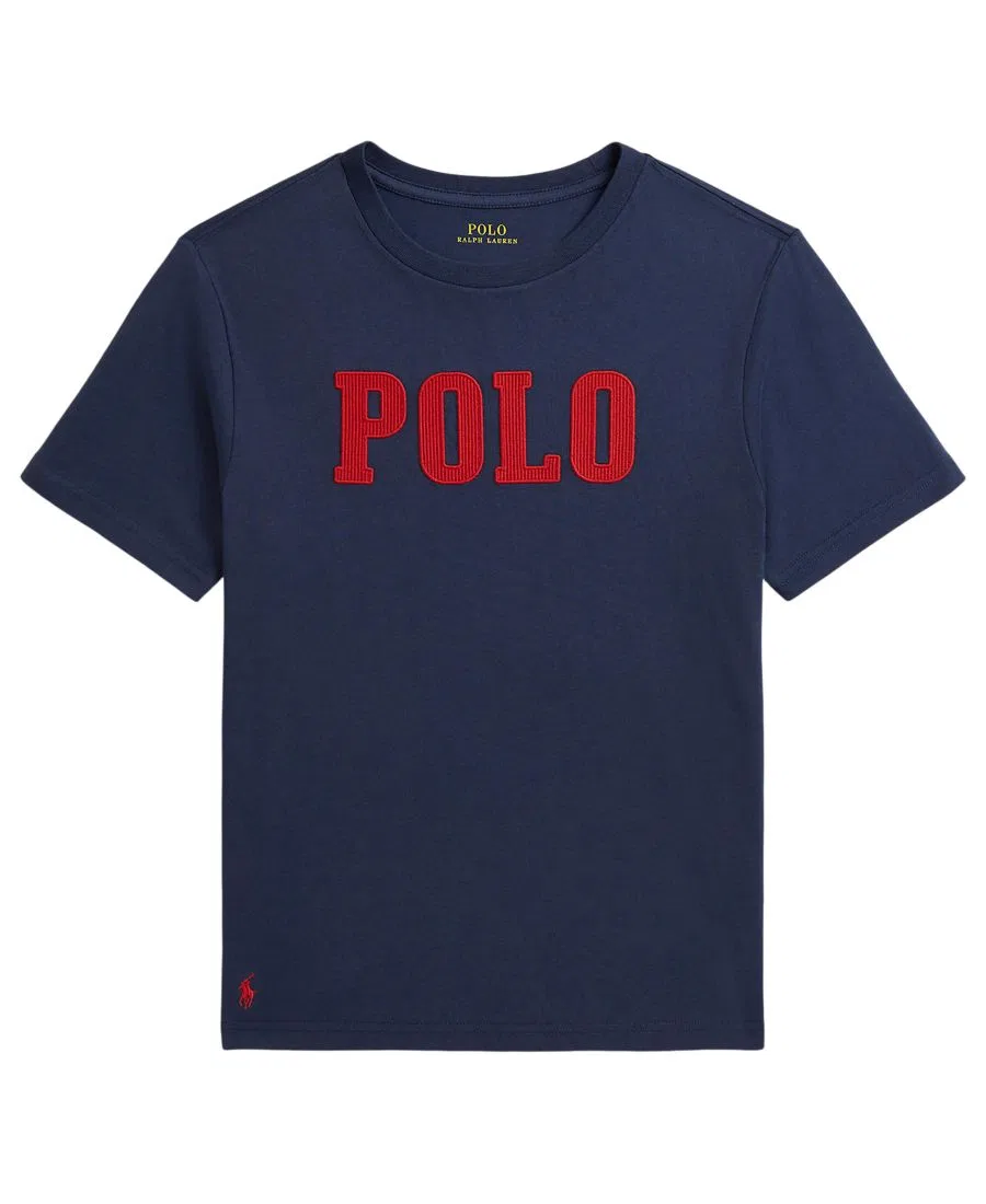 Футболка с коротким рукавом и вышивкой Polo Ralph Lauren, Rustic Navy