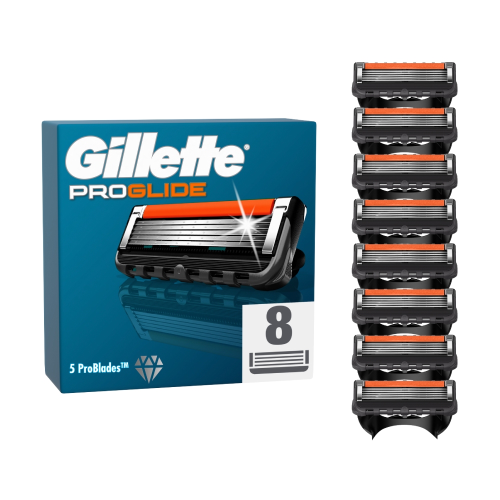 

Сменные картриджи для бритвы Gillette ProGlide, 8 шт./1 упаковка