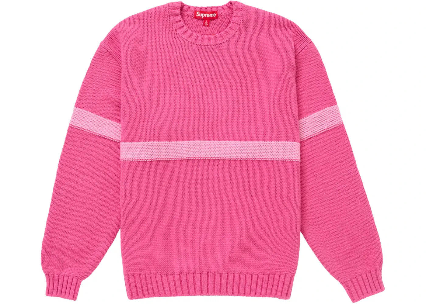 Мужской свитер с аппликацией Supreme, Dark Pink