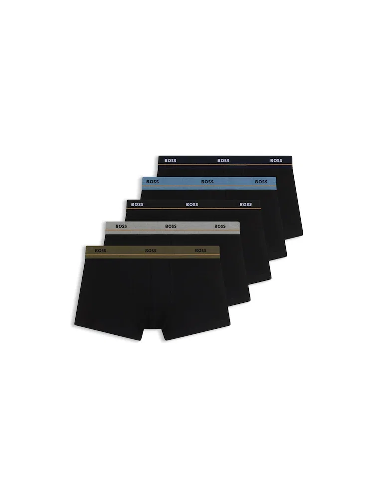 Трусы 5PK Stretch Cotton Trunk BOSS, Black