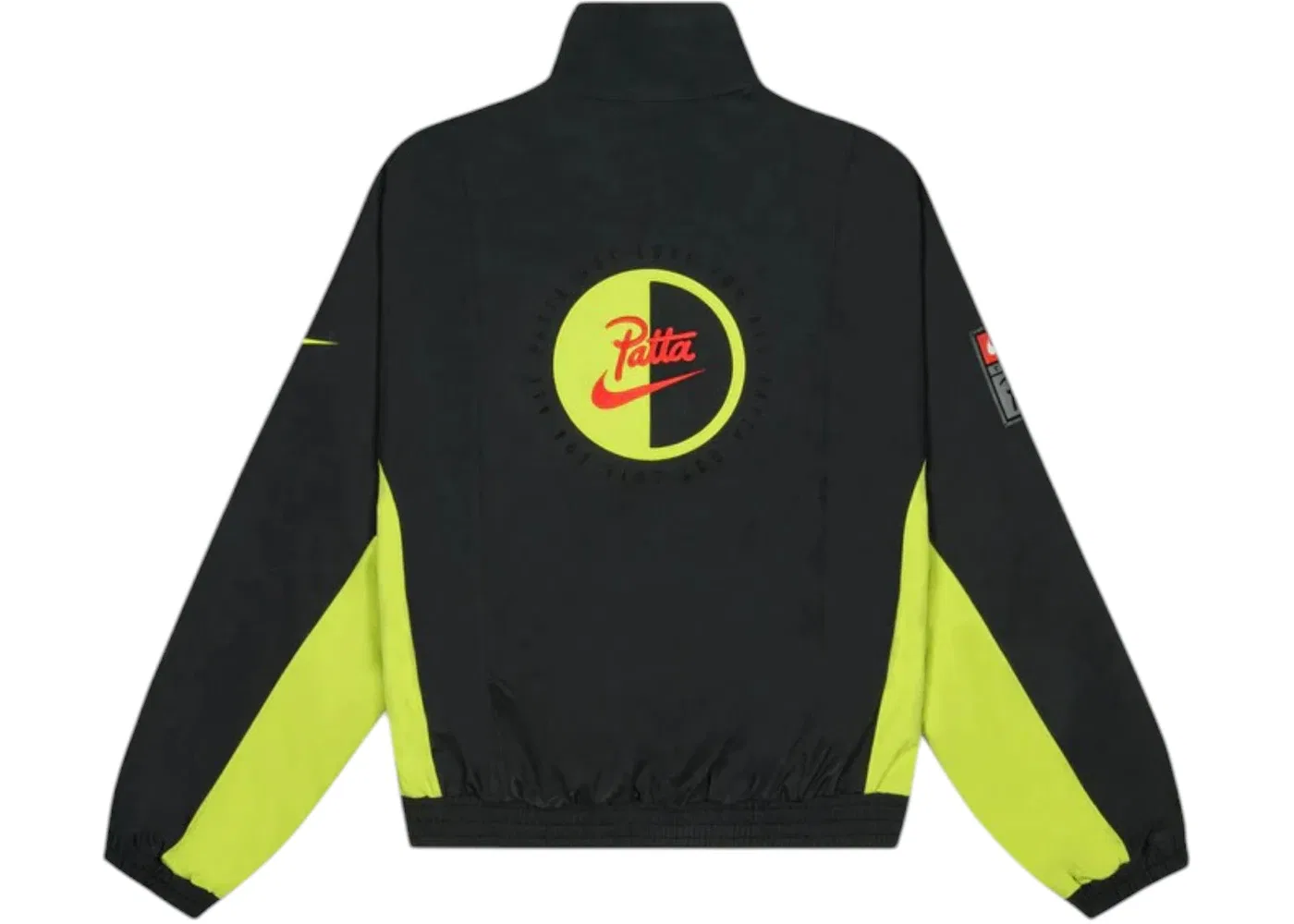 Мужская куртка с контрастными акцентами Nike x Patta NRG Track Jacket, Black/Cyber — фото 2