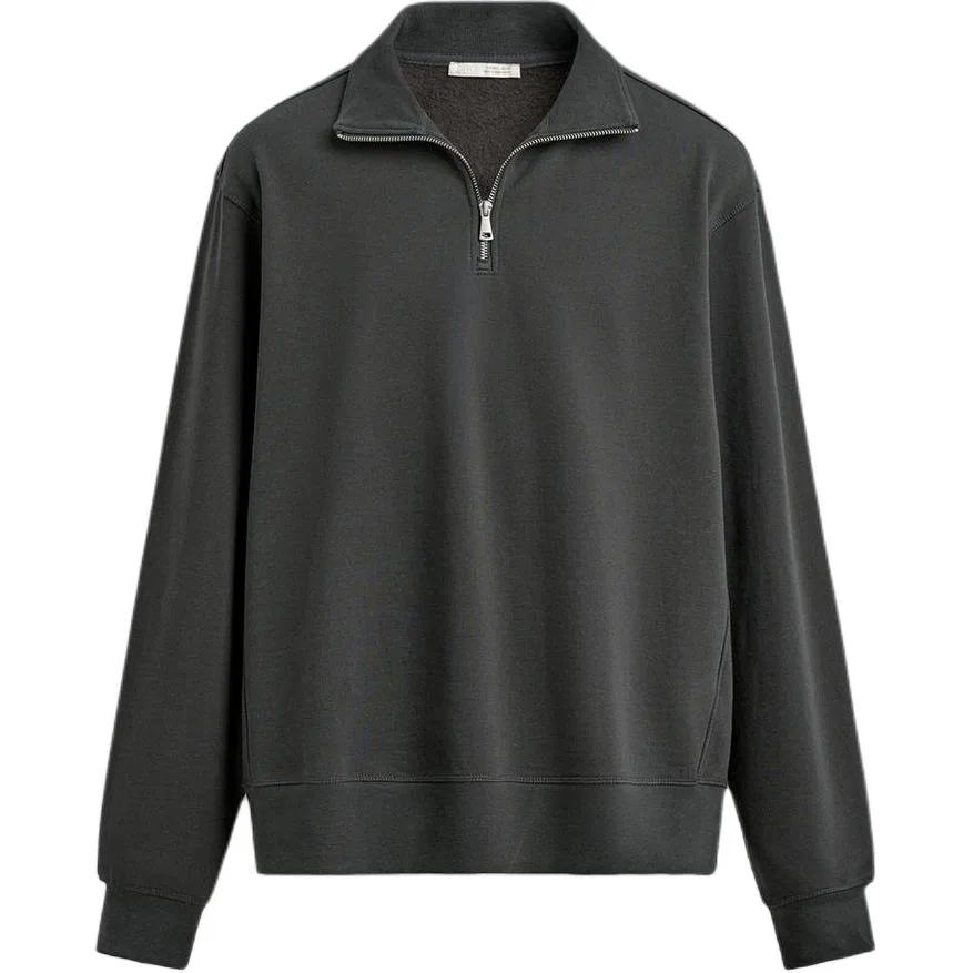 Мужской свитшот с воротником-стойкой Coal Gray ZARA, Coal Gray