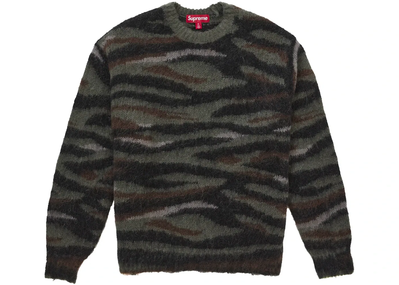 Мужской свитер из мохера с принтом Tiger Camo Supreme, Tiger Camo