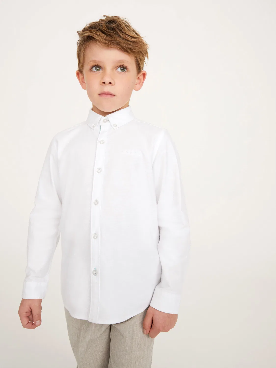 Рубашка Оксфорд, классическая Baker by Ted Baker, белый