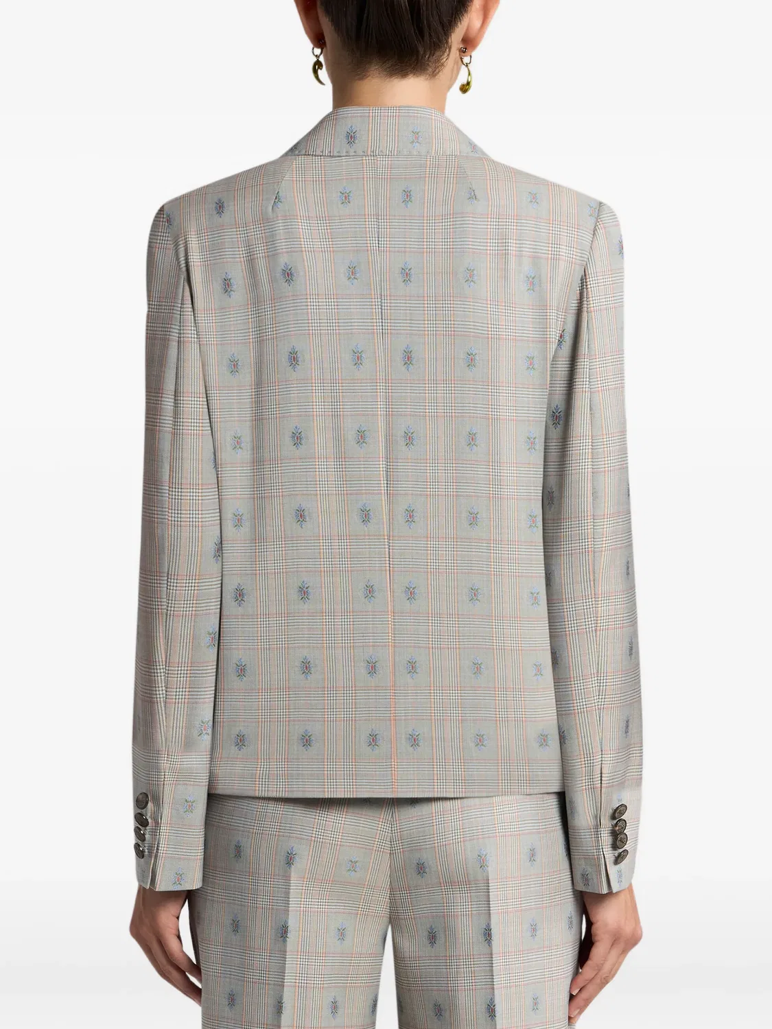 Блейзер однобортный хлопок/шерсть ETRO, нейтральные — фото 2