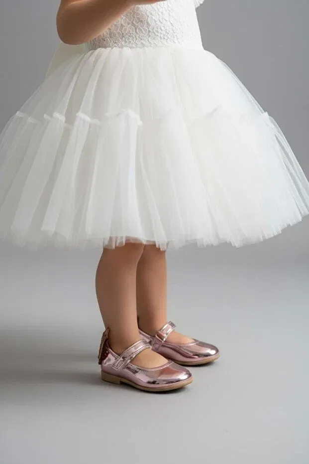 Детские балетки для девочек лакированные Patik Bebe, Pink — фото 4