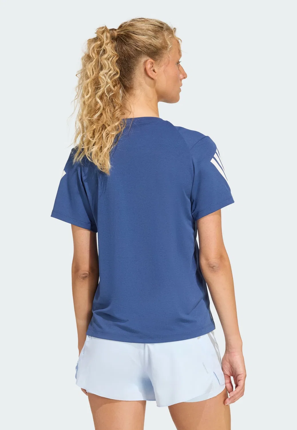 Спортивная футболка Adidas Performance Shirt Adi365 темно-синего цвета — фото 3