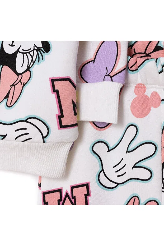 Детский спортивный костюм для девочек с принтом Disney Ecru Printed — фото 3