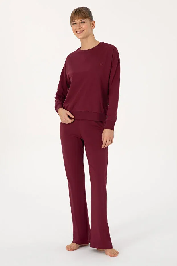 Женская пижама с длинным рукавом Cherry Christmas Themed Pajama Set U.S. Polo Assn., Cherry