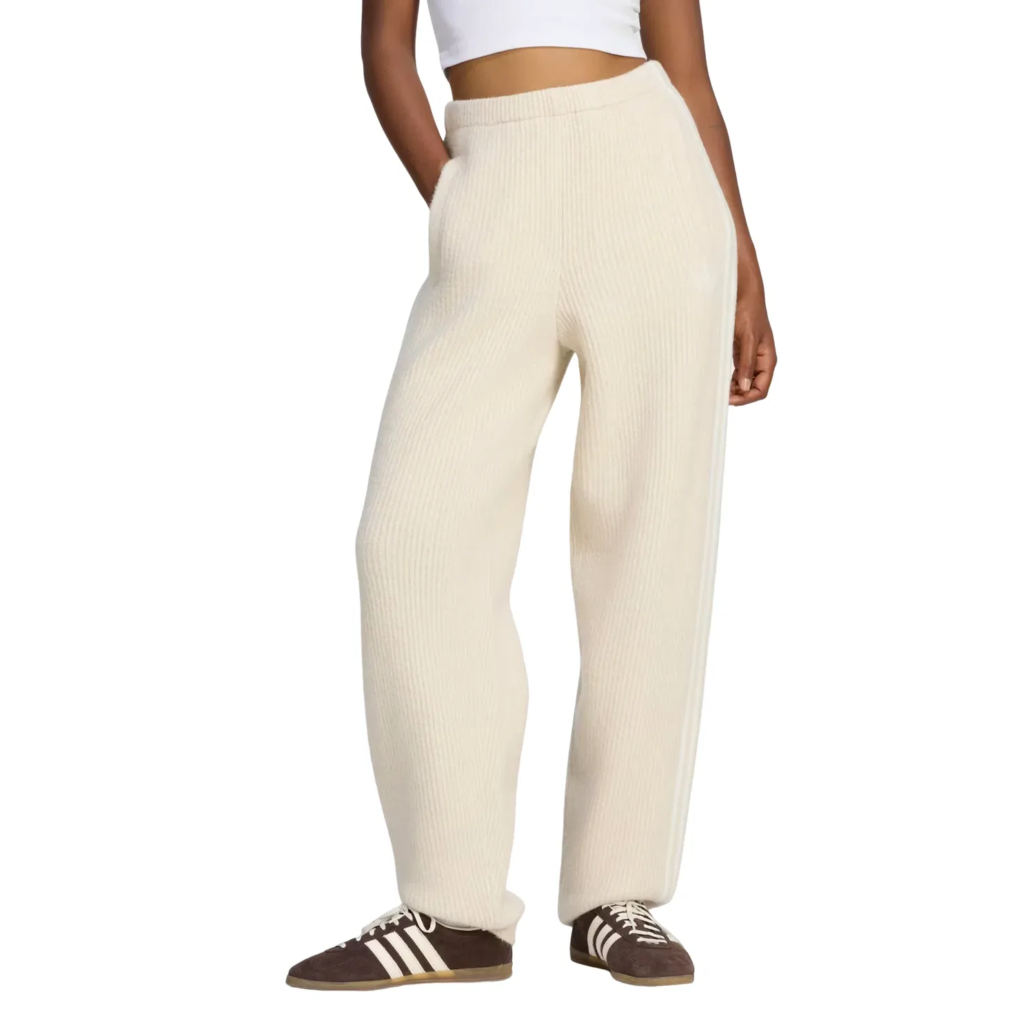 Женские брюки Jennie Knitted Loose Pants Asia Sizing 'Bliss' adidas, Bliss — фото 4