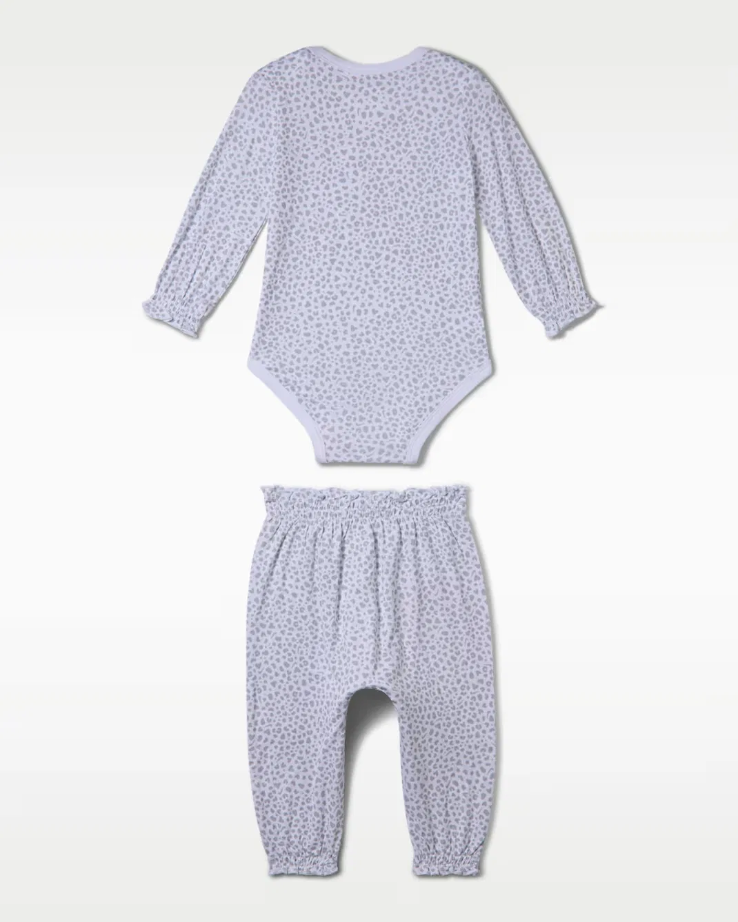 Детский комплект из двух предметов (0-6 месяцев) с принтом в горошек Nike Essentials, Light Smoke Grey — фото 2