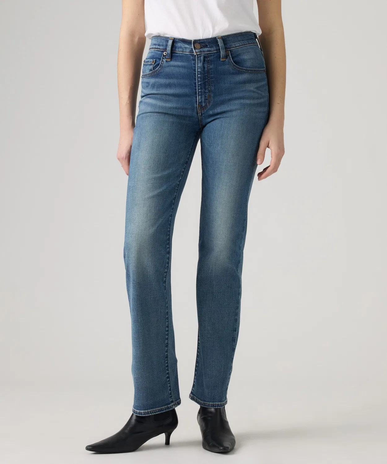 Женские джинсы с высокой посадкой прямого кроя 723 High Rise Straight Levi's, Dark Indigo Blue