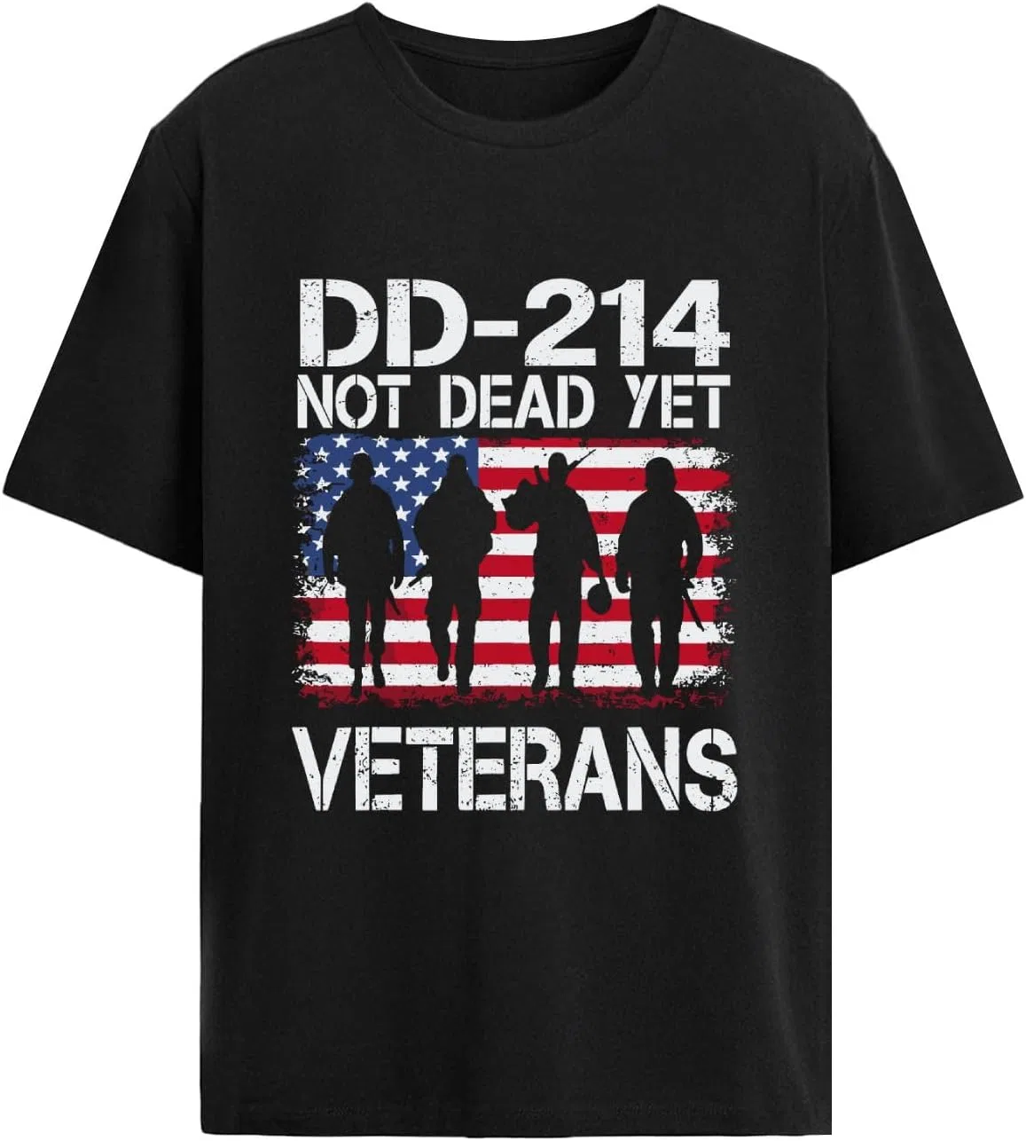 Мужская футболка с патриотическим принтом Not Dead Yets, Allblack