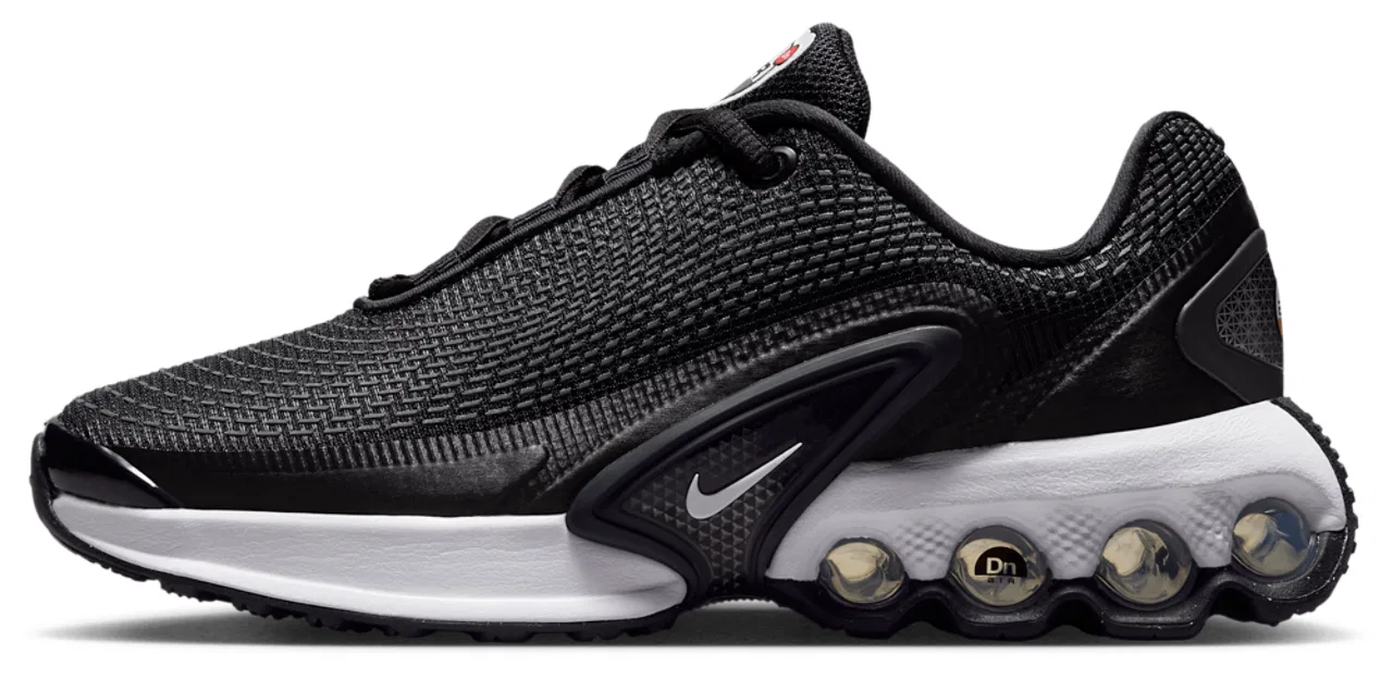 Кроссовки для мальчиков Air Max DN Nike, цвет Black/White/Dark Grey — фото 2