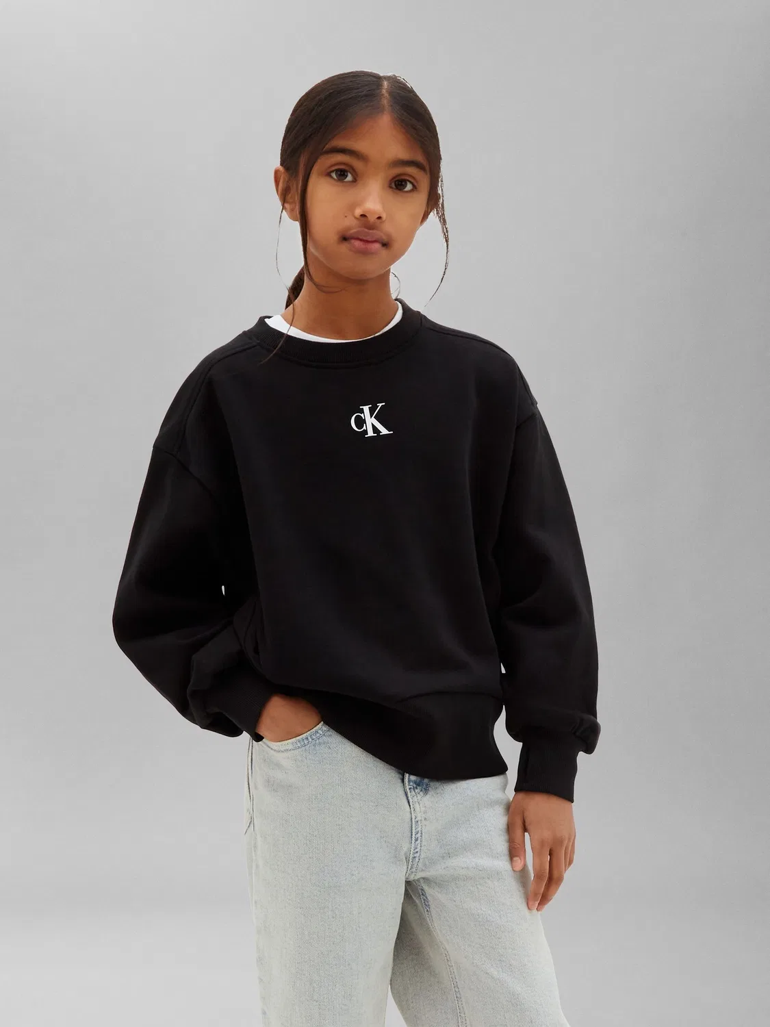 Свитшот с монограммой Calvin Klein Jeans, черный