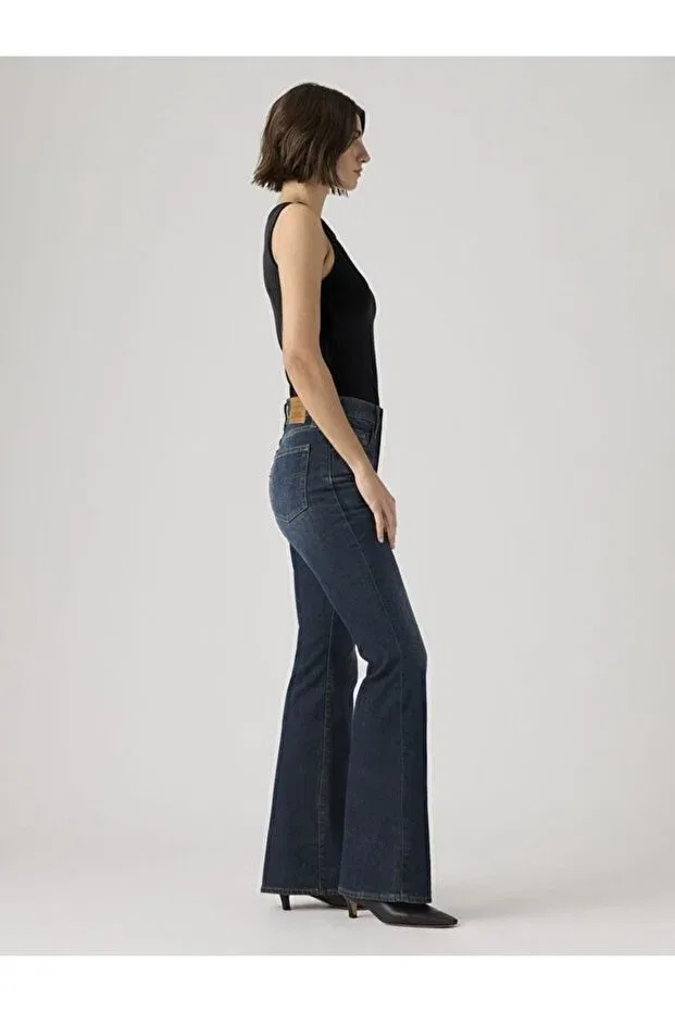 Женские джинсы клеш с завышенной талией Levi'S, Dark Indigo - Worn In — фото 2