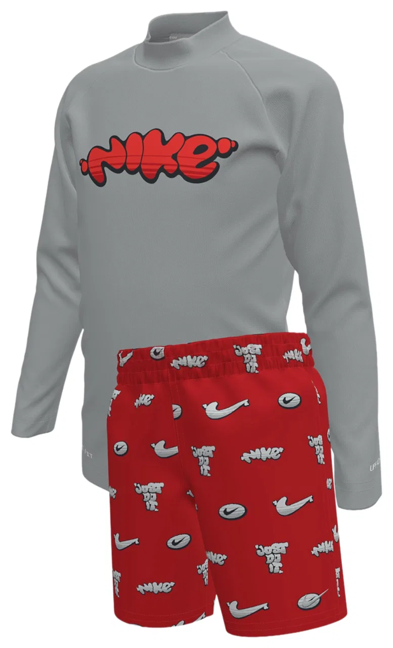 Комплект для мальчиков Nike Long Sleeve & Short, цвет University Red/Red