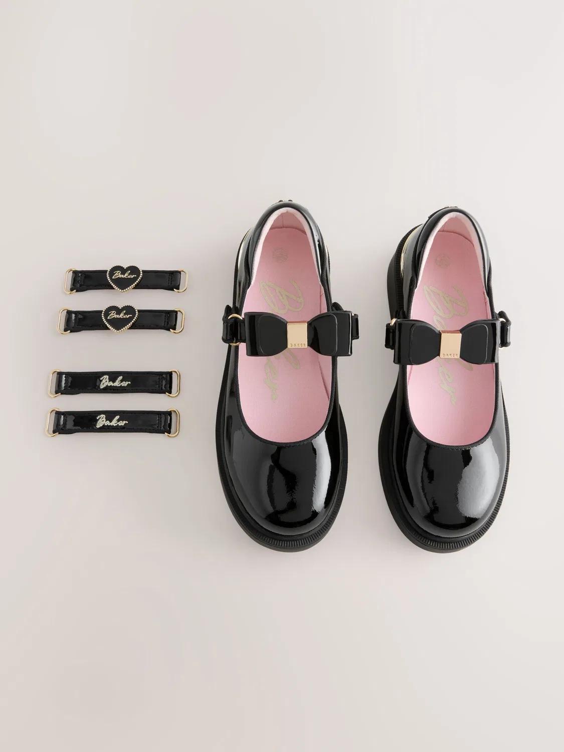 Туфли Мэри Джейн с несколькими ремешками Baker by Ted Baker, черные