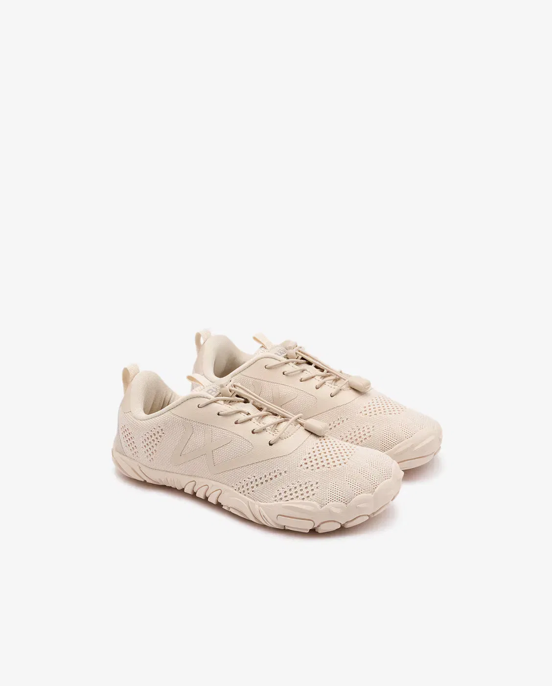 Детские кроссовки для девочек с гибкой подошвой Goflex Barefoot Conguitos, Beige — фото 3