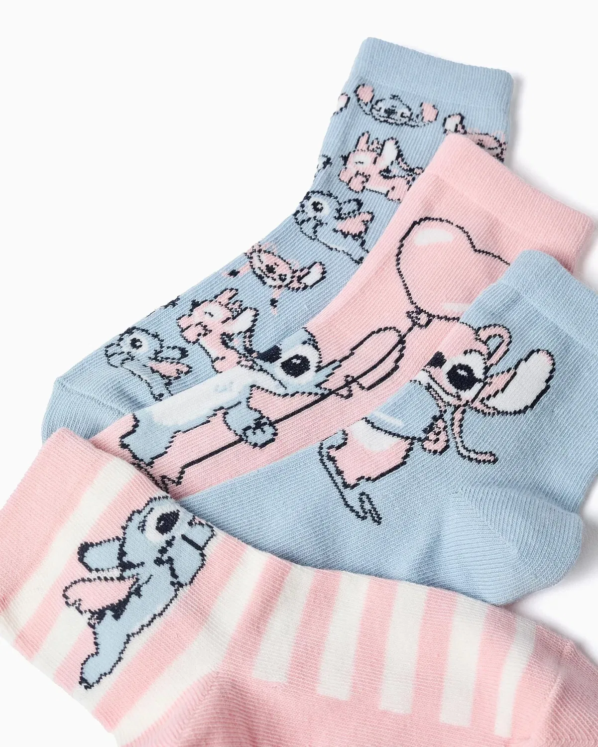 Детский комплект носков для девочек с принтом Stitch Zippy, Multicolor — фото 2