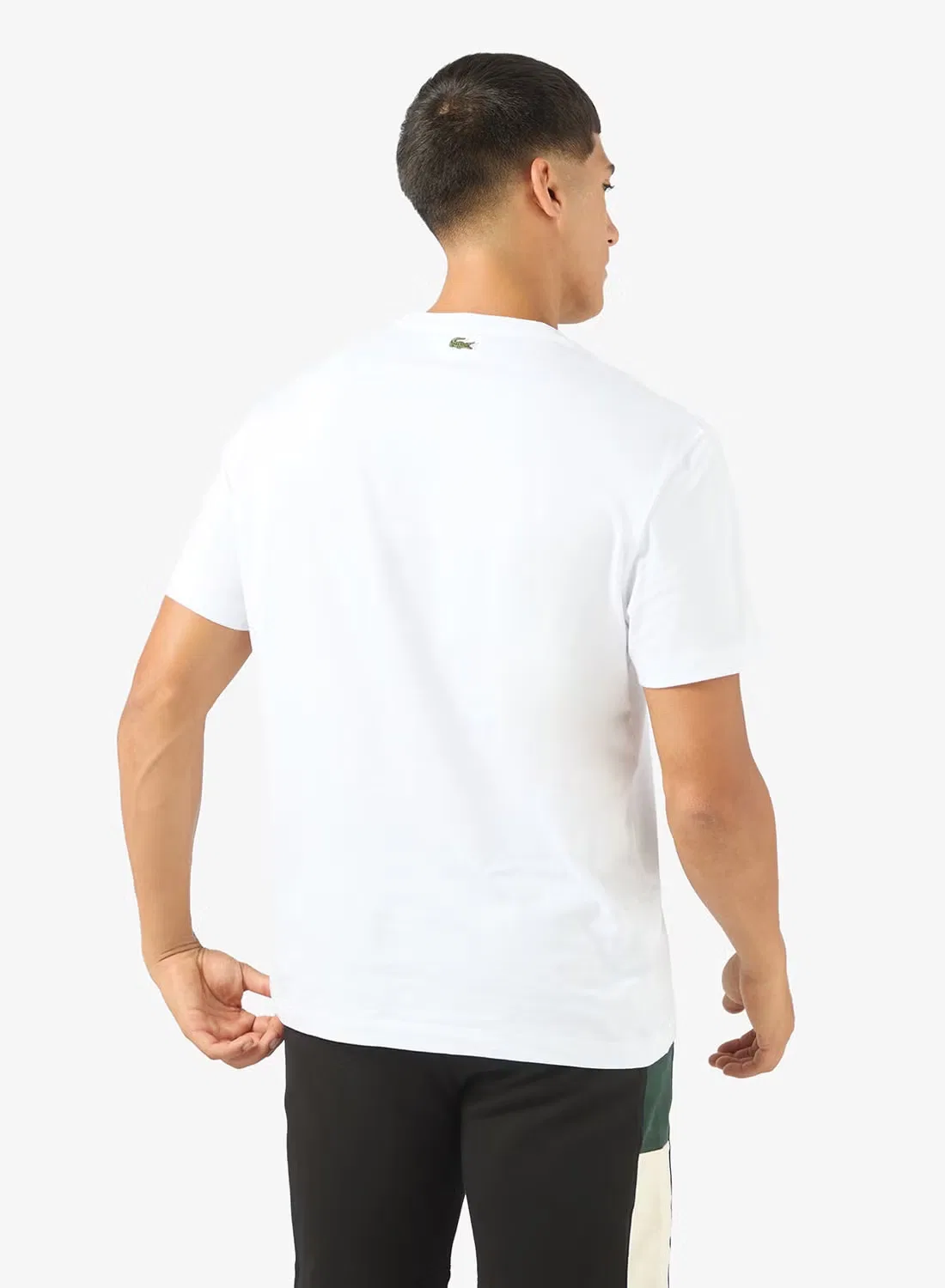 Футболка с принтом Lacoste, белый — фото 2