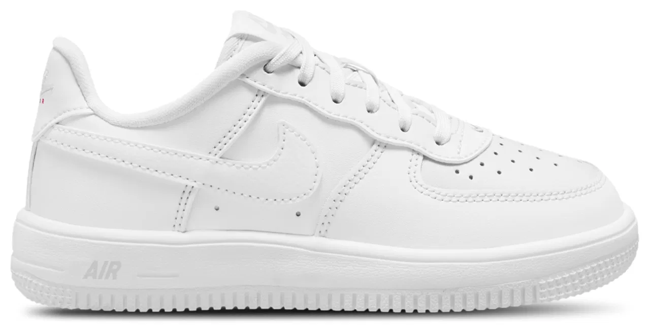 Детские кроссовки для девочек Nike Air Force 1 Low Lace, White/White