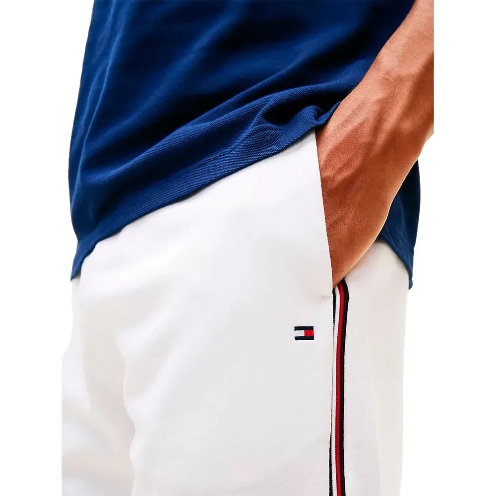 Шорты спортивные с полосками Global Stripe Tommy Hilfiger, белый — фото 4