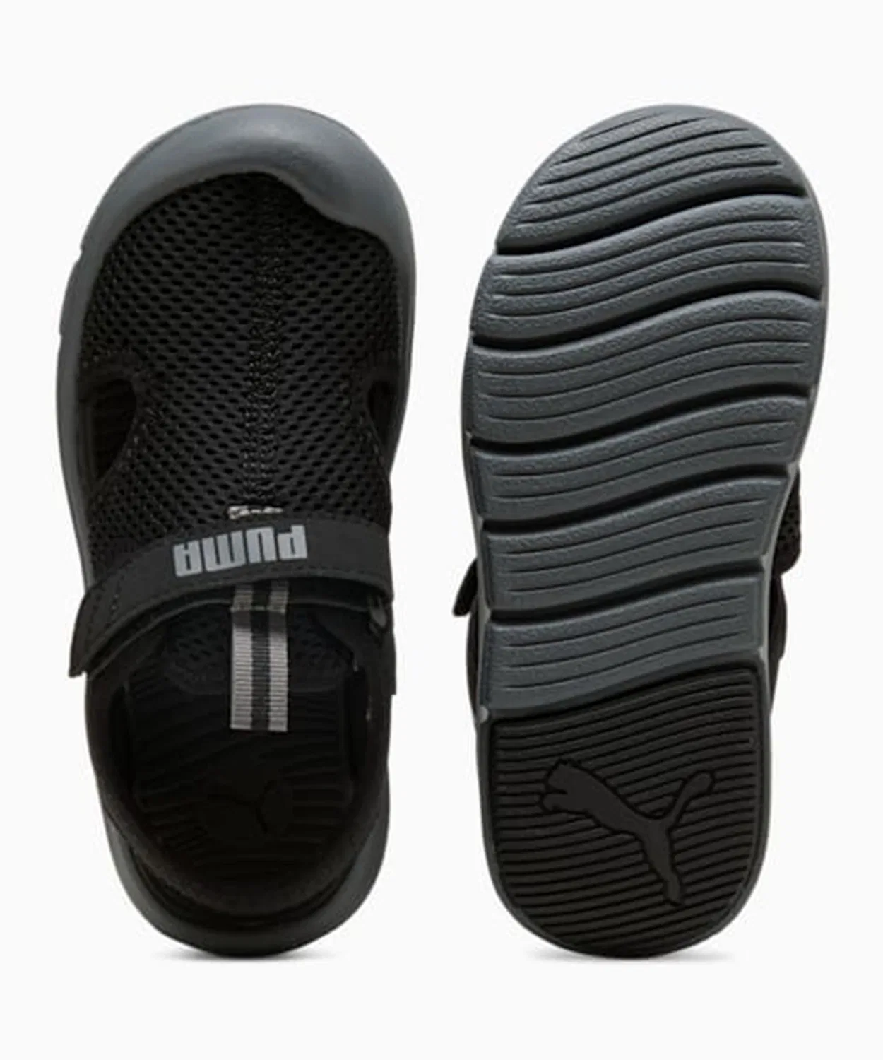 Детские сандалии водные с принтом Fun Racer PUMA, Blue — фото 4
