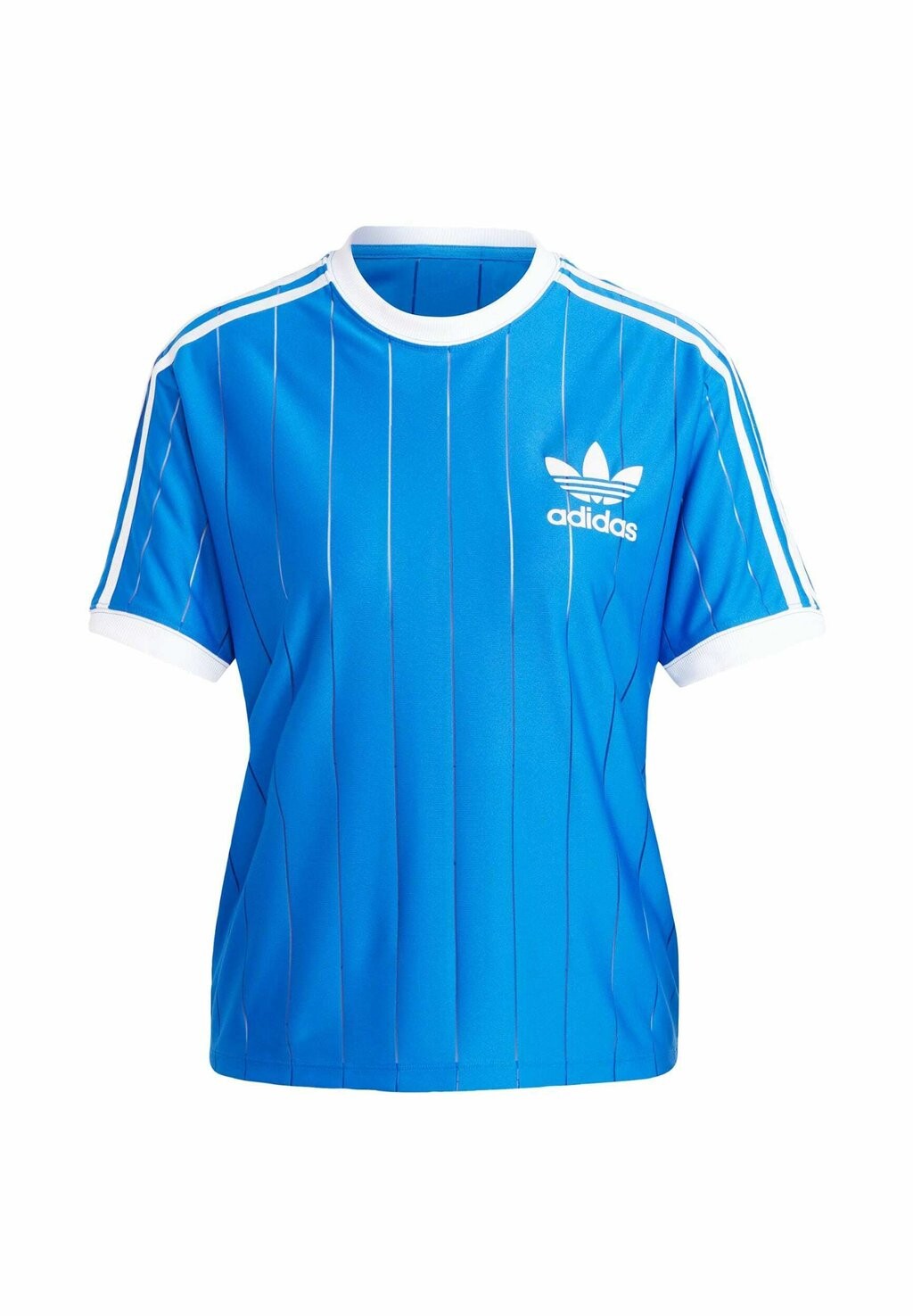 

Футболка с принтом ADICOLOR 3-STRIPES PINSTRIPE adidas, синий